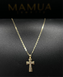 Cruz de Diseño con Cadenita 10k